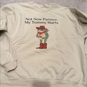 Hippie Runner XXL Sweatshirt with Frog Graphic